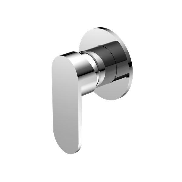 Nero Ecco Shower Mixer 80Mm Round Plate Chrome (NR301311DCH)