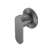 Nero Ecco Shower Mixer 80Mm Round Plate Gum Metal (NR301311DGM)