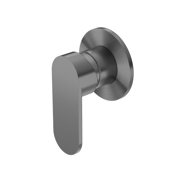 Nero Ecco Shower Mixer 80Mm Round Plate Gum Metal (NR301311DGM)