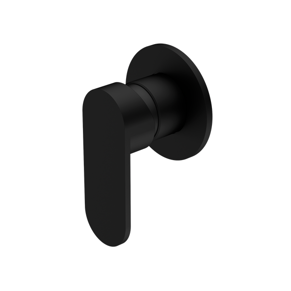 Nero Ecco Shower Mixer 80Mm Round Plate Matte Black(NR301311DMB)