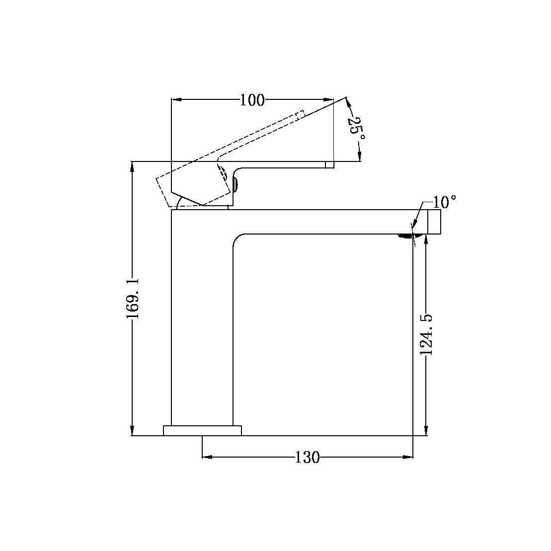 Nero Celia Basin Mixer Builders Range Chrome (NR301502CH)
