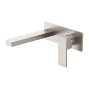 Nero Celia Wall Basin/Bath Mixer Brushed Nickel (NR301507ABN)