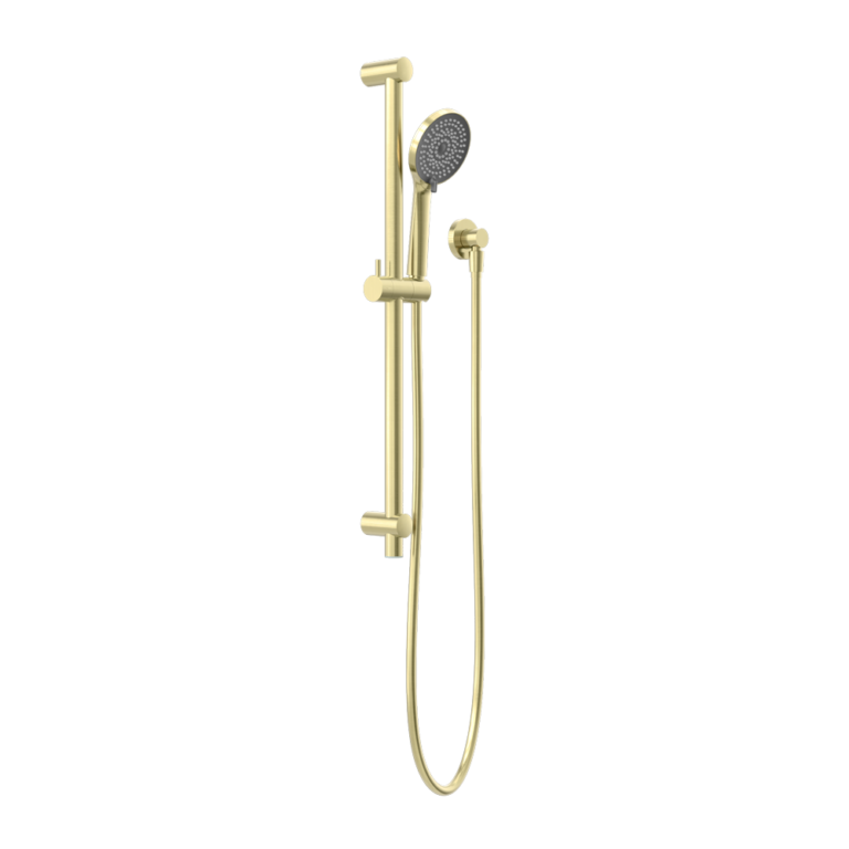 Nero Round Metal Project Rail Shower Brushed Gold (NR318BG)