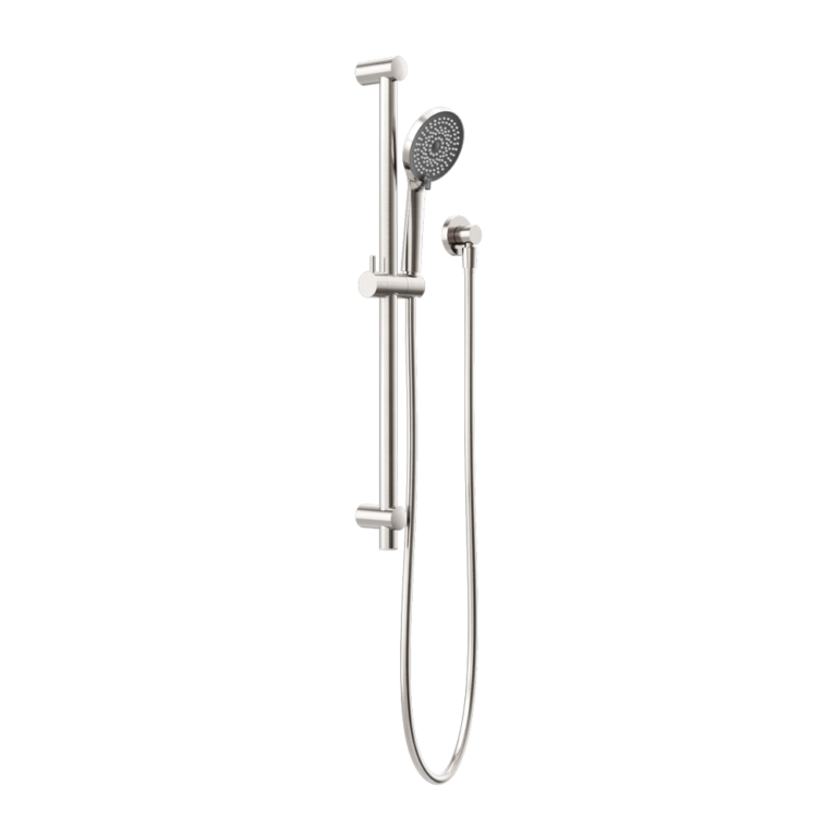 Nero Round Metal Project Rail Shower Brushed Nickel (NR318BN)