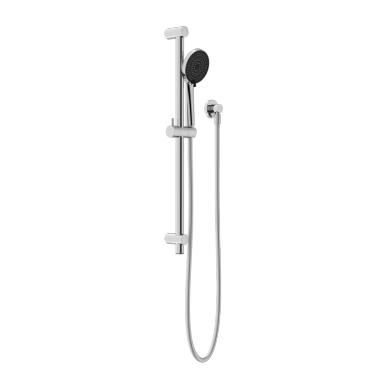 Nero Round Metal Project Rail Shower Chrome (NR318CH)