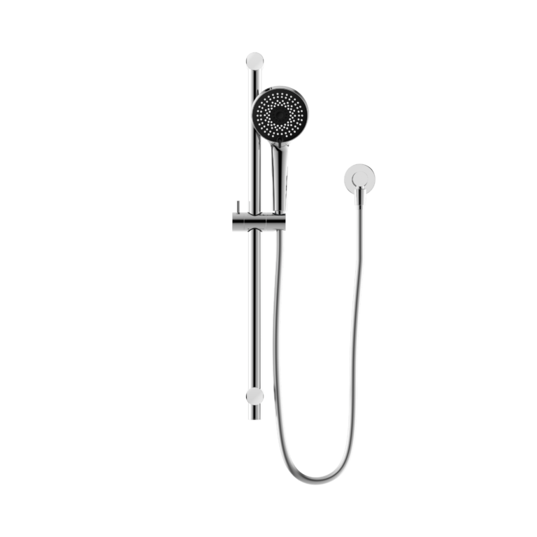 Nero Round Metal Project Rail Shower Chrome (NR318CH)