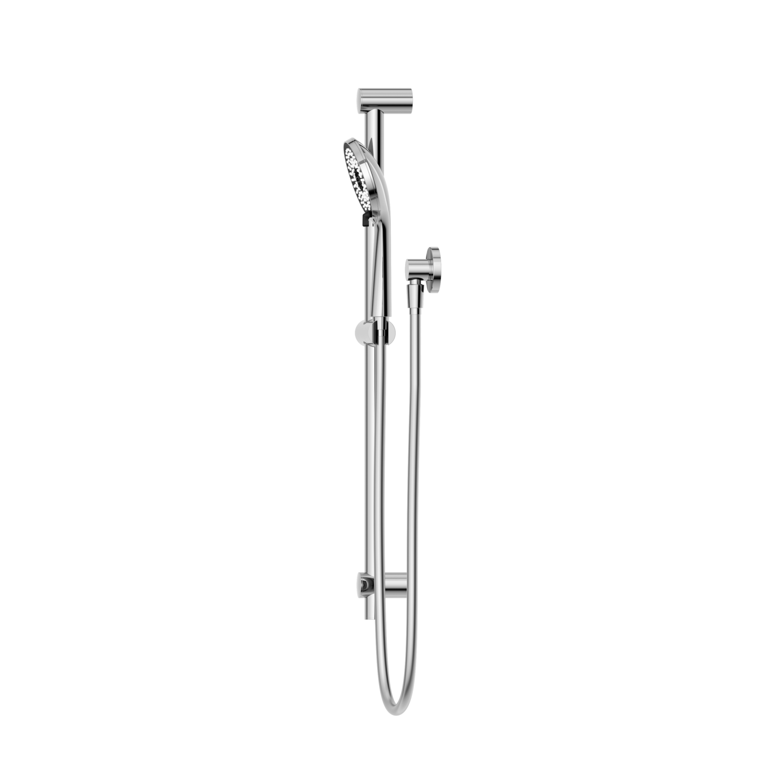 Nero Round Metal Project Rail Shower Chrome (NR318CH)