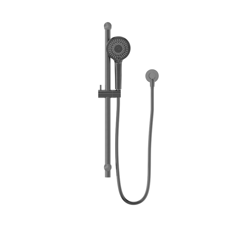 Nero Round Metal Project Rail Shower Gun Metal (NR318GM)