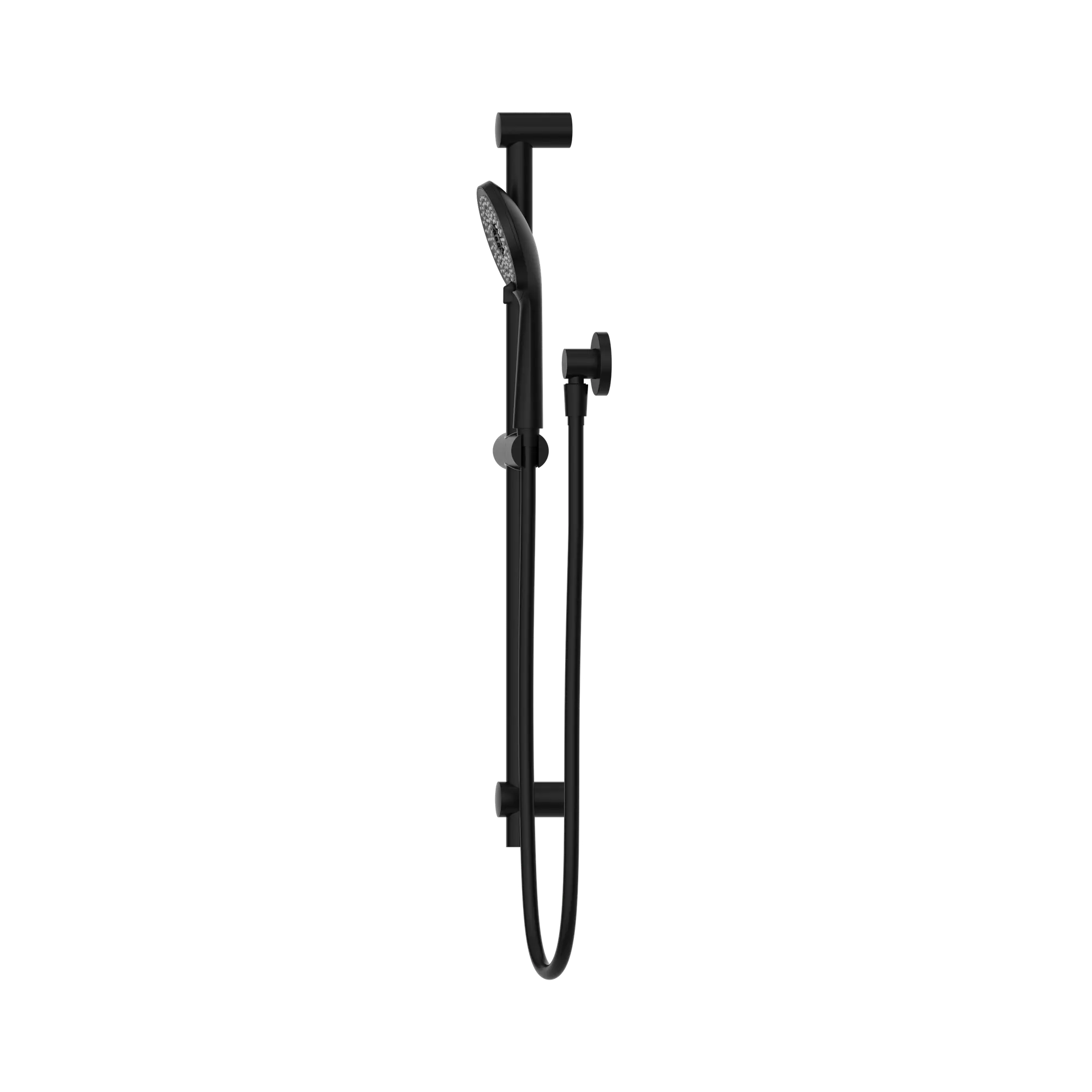Nero Round Metal Project Rail Shower Matte Black (NR318MB)