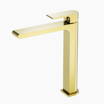 Nero Bianca Tall Basin Mixer Gold (NR321501ABG)