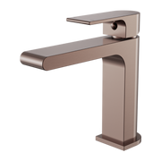 Nero Bianca Basin Mixer Straight Spout Brushed Bronze (NR321502BZ)