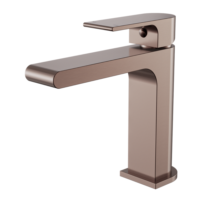 Nero Bianca Basin Mixer Straight Spout Brushed Bronze (NR321502BZ)