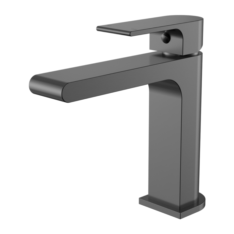 Nero Bianca Basin Mixer Straight Spout Gun Metal (NR321502GM)