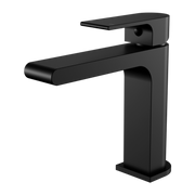 Nero Bianca Basin Mixer Straight Spout Matte Black (NR321502MB)