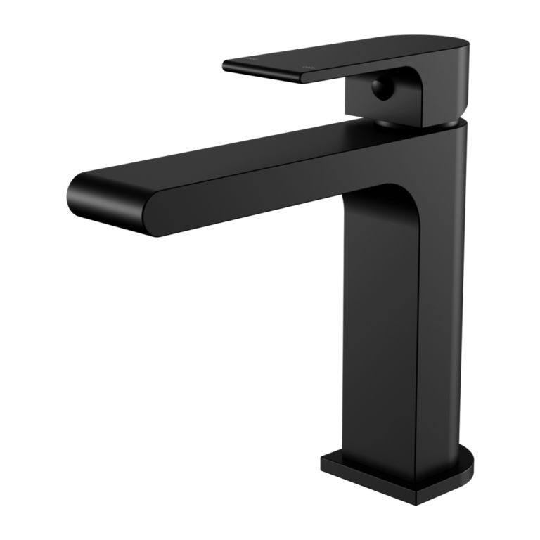 Nero Bianca Basin Mixer Straight Spout Matte Black (NR321502MB)