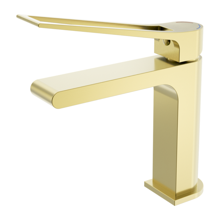 Nero Bianca Care Basin Mixer Brushed Gold (NR321502ABG)