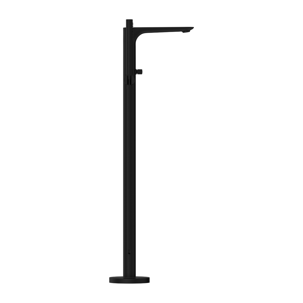 Nero Bianca Freestanding Bath Mixer With Hand Shower Matte Black (NR321503AMB)