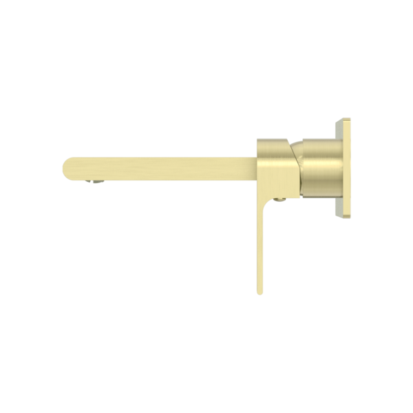 Nero Bianca Wall Basin/Bath Mixer 187/230 mm Brushed Gold