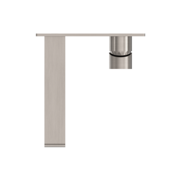 Nero Bianca Wall Basin/Bath Mixer 187/230 mm Brushed Nickel