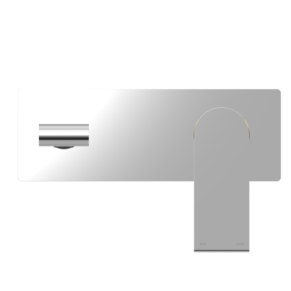Nero Bianca Wall Basin/Bath Mixer 187/230 mm Chrome