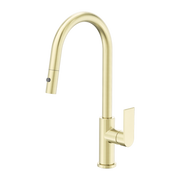 Nero Bianca Pull Out Sink Mixer With Vegie Spray Function Brushed Gold (NR321508BG)