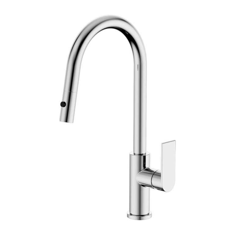 Nero Bianca Pull Out Sink Mixer With Vegie Spray Function Chrome (NR321508CH)