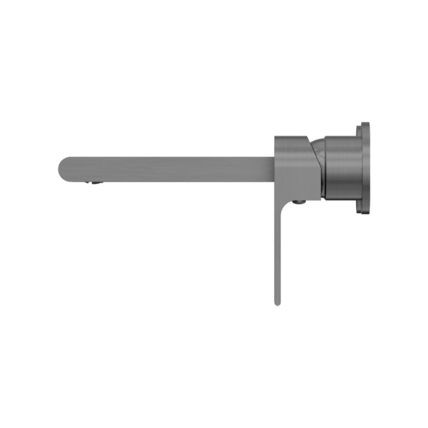 Nero Bianca Wall Basin/Bath Mixer Separate Back Plate 187/230 mm Gun Metal
