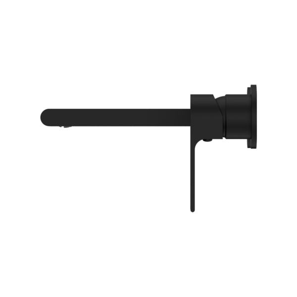 Nero Bianca Wall Basin/Bath Mixer Separate Back Plate 187/230 mm Matte Black