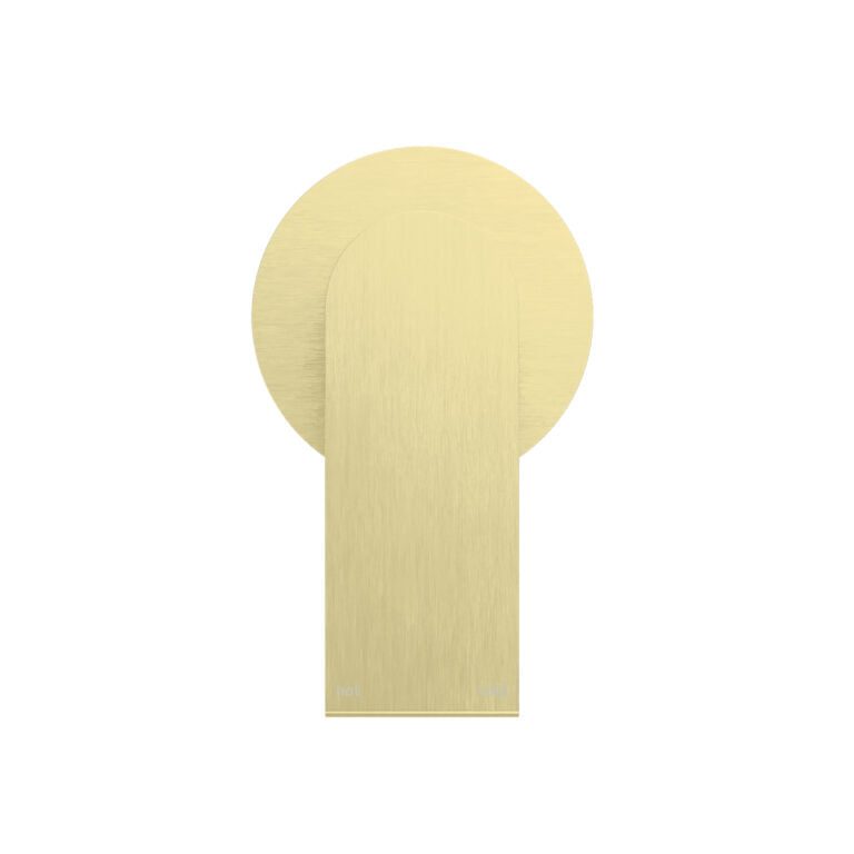 Nero Bianca Shower Mixer 80mm Plate Brushed Gold (NR321511DBG)