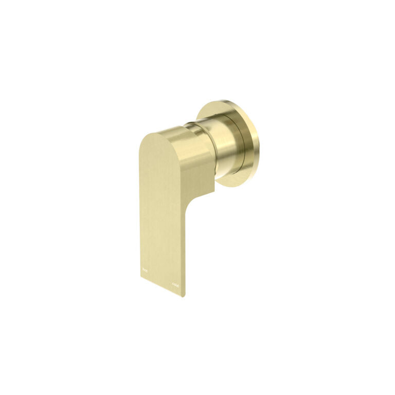 Nero Bianca Shower Mixer 80mm Plate Brushed Gold (NR321511DBG)