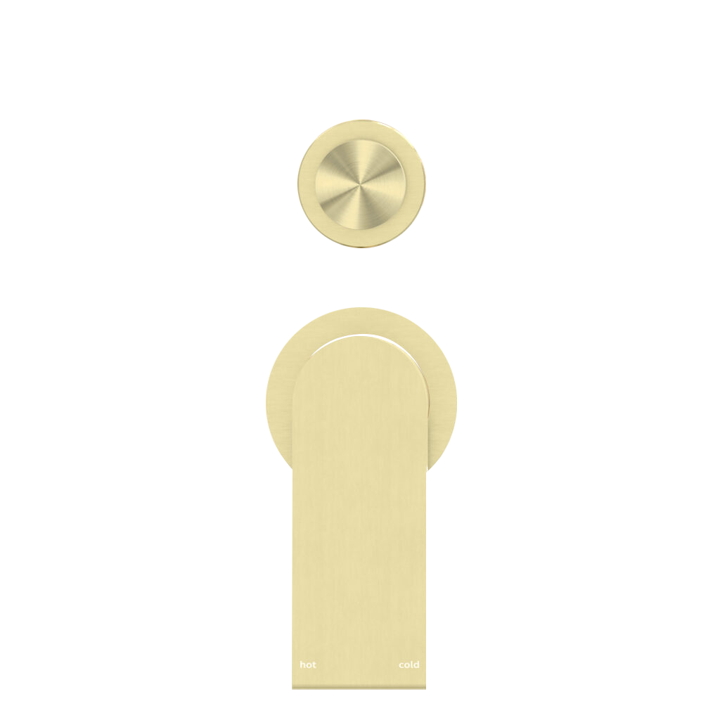 Nero Bianca Shower Mixer With Divertor Separate Back Plate Brushed Gold (NR321511GBG)