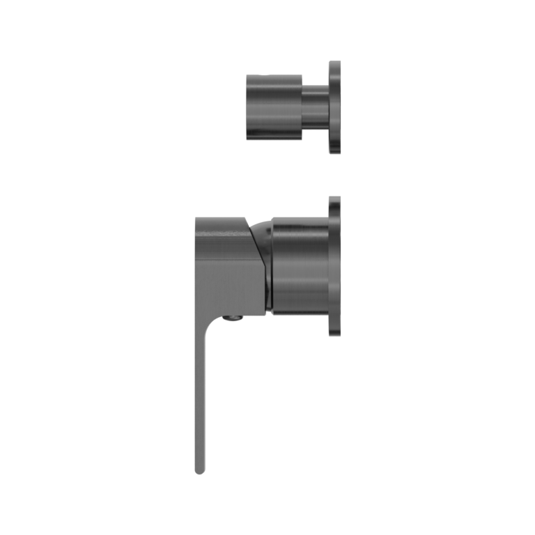 Nero Bianca Shower Mixer With Divertor Separate Back Plate Gun Metal (NR321511GGM)