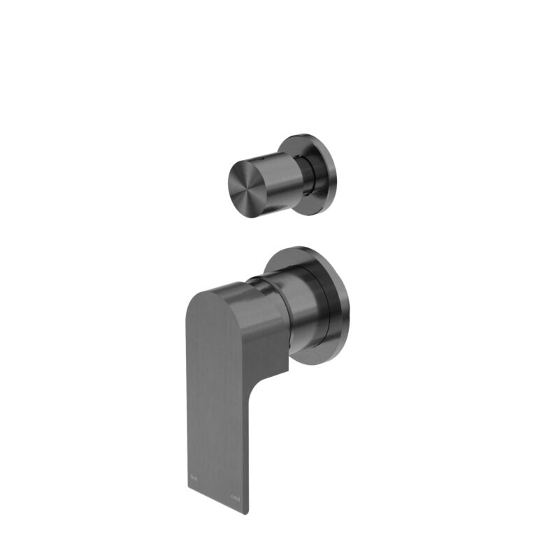 Nero Bianca Shower Mixer With Divertor Separate Back Plate Gun Metal (NR321511GGM)