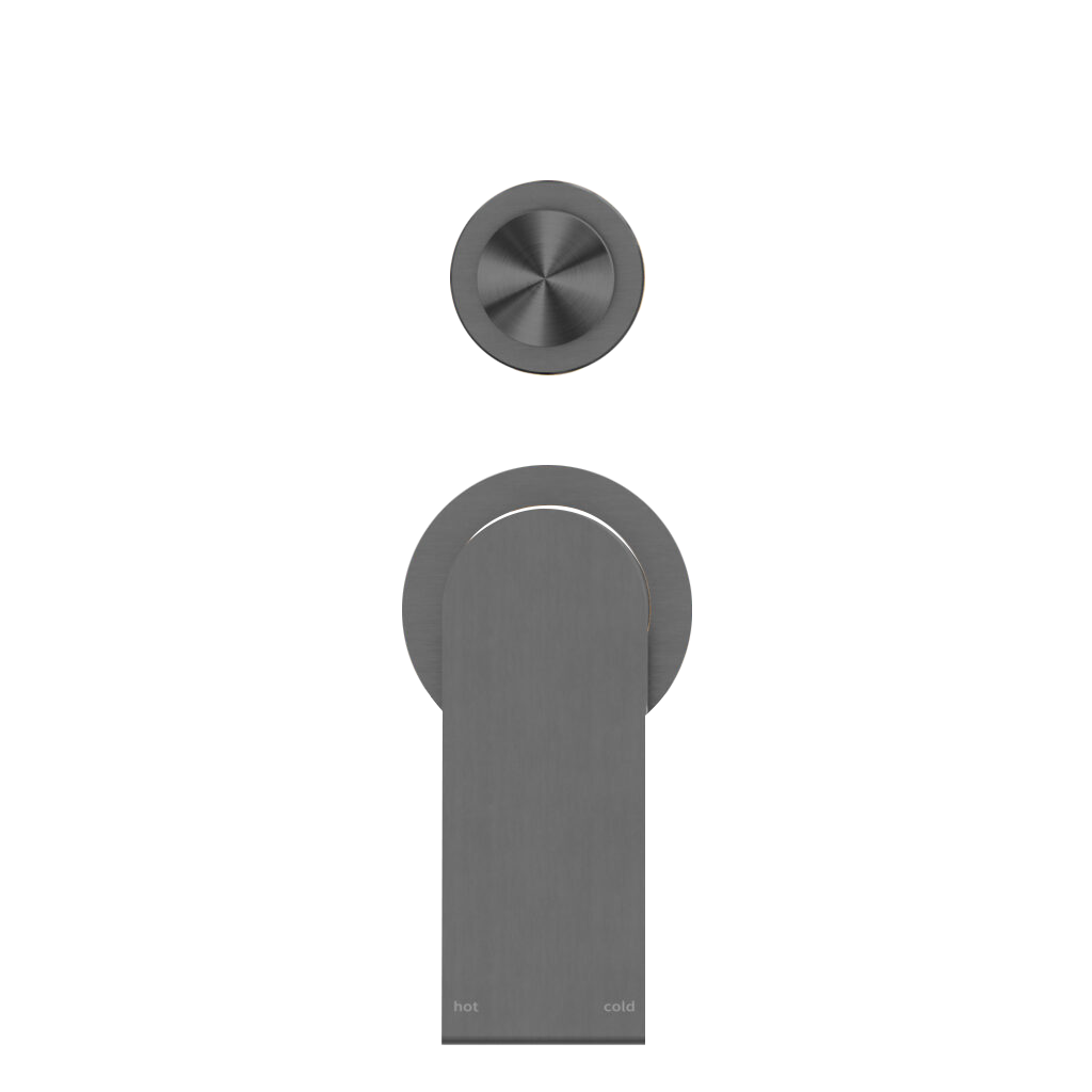 Nero Bianca Shower Mixer With Divertor Separate Back Plate Gun Metal (NR321511GGM)