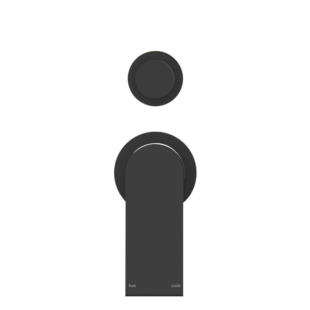 Nero Bianca Shower Mixer With Divertor Separate Back Plate Matte Black (NR321511GMB)