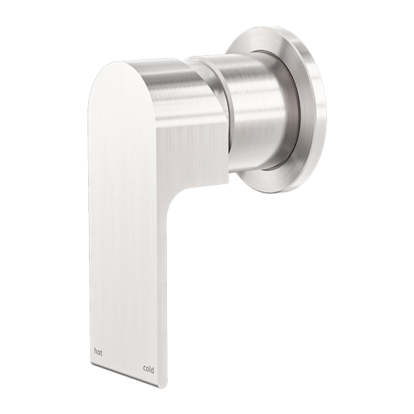 Nero Bianca Shower Mixer 60mm Plate Brushed Nickel (NR321511HBN)