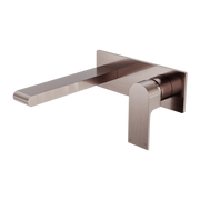 Nero Bianca Wall Basin/Bath Mixer 187/230 mm Brushed Bronze