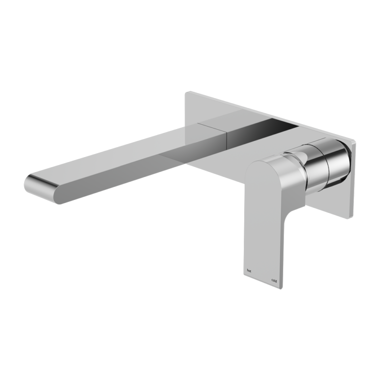 Nero Bianca Wall Basin/Bath Mixer 187/230 mm Chrome