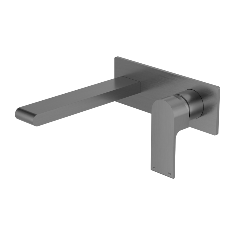 Nero Bianca Wall Basin/Bath Mixer 187/230 mm Gun Metal