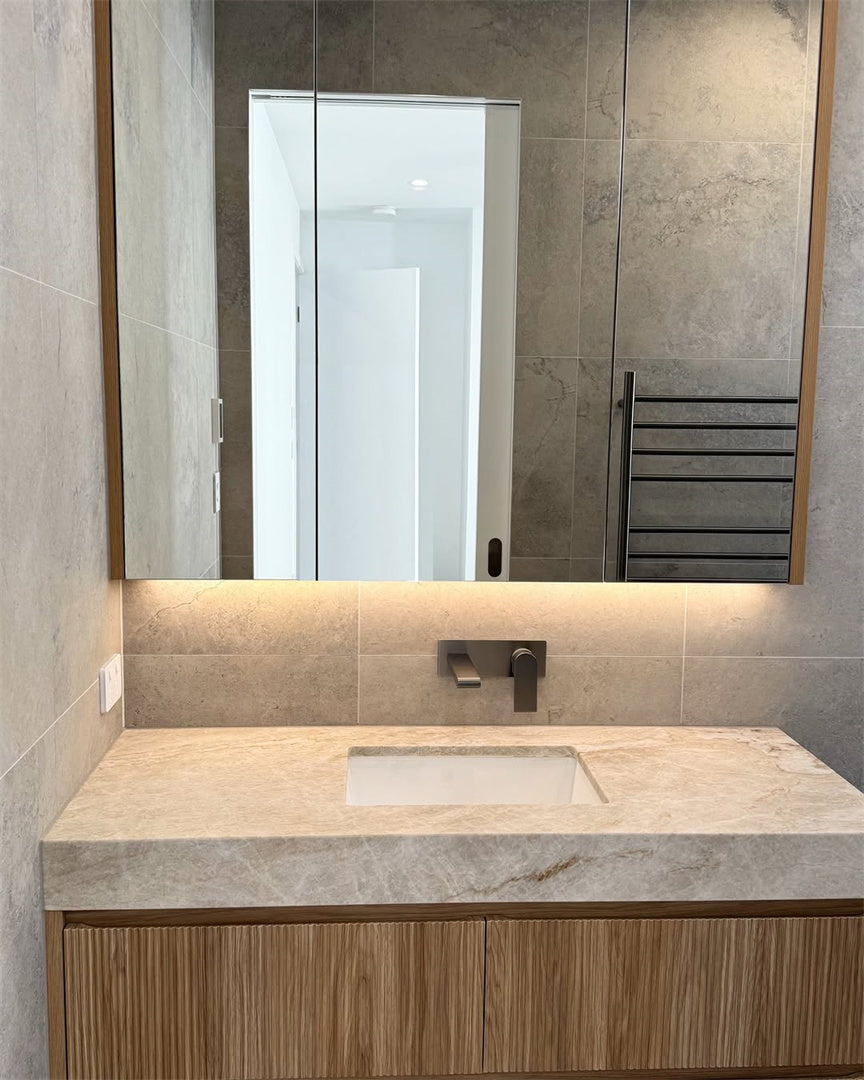 Nero Bianca Wall Basin/Bath Mixer 187/230 mm Gun Metal