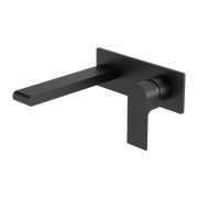 Nero Bianca Wall Basin/Bath Mixer 187/230 mm Matte Black