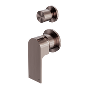 Nero Bianca Shower Mixer With Divertor Separate Back Plate Brushed Bronze (NR321511GBZ)