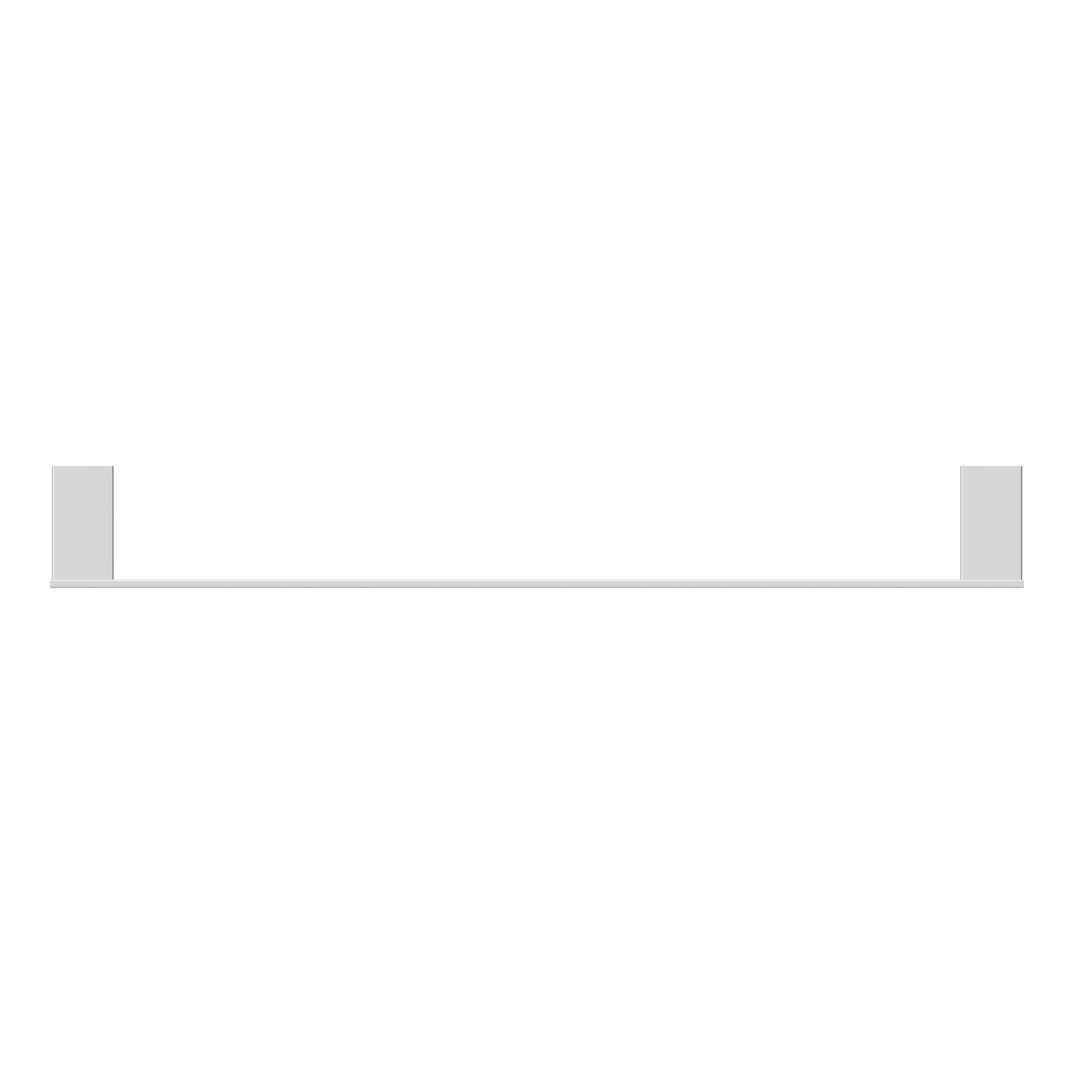 Nero Celia 600mm Single Towel Rail Chrome (NR4624CH)
