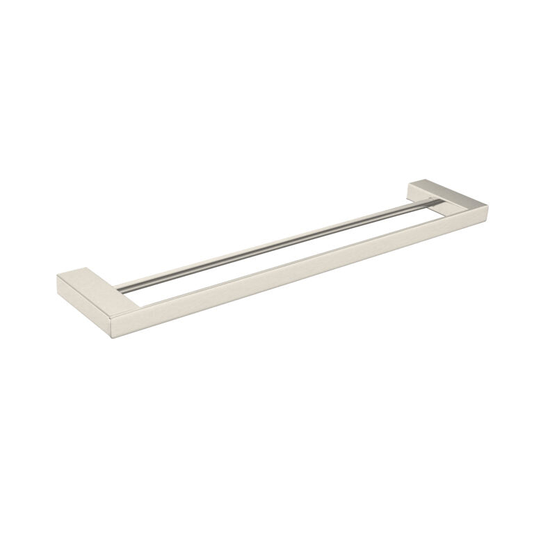 Nero Celia 800mm Double Towel Rail Brushed Nickel (NR4630DBN)