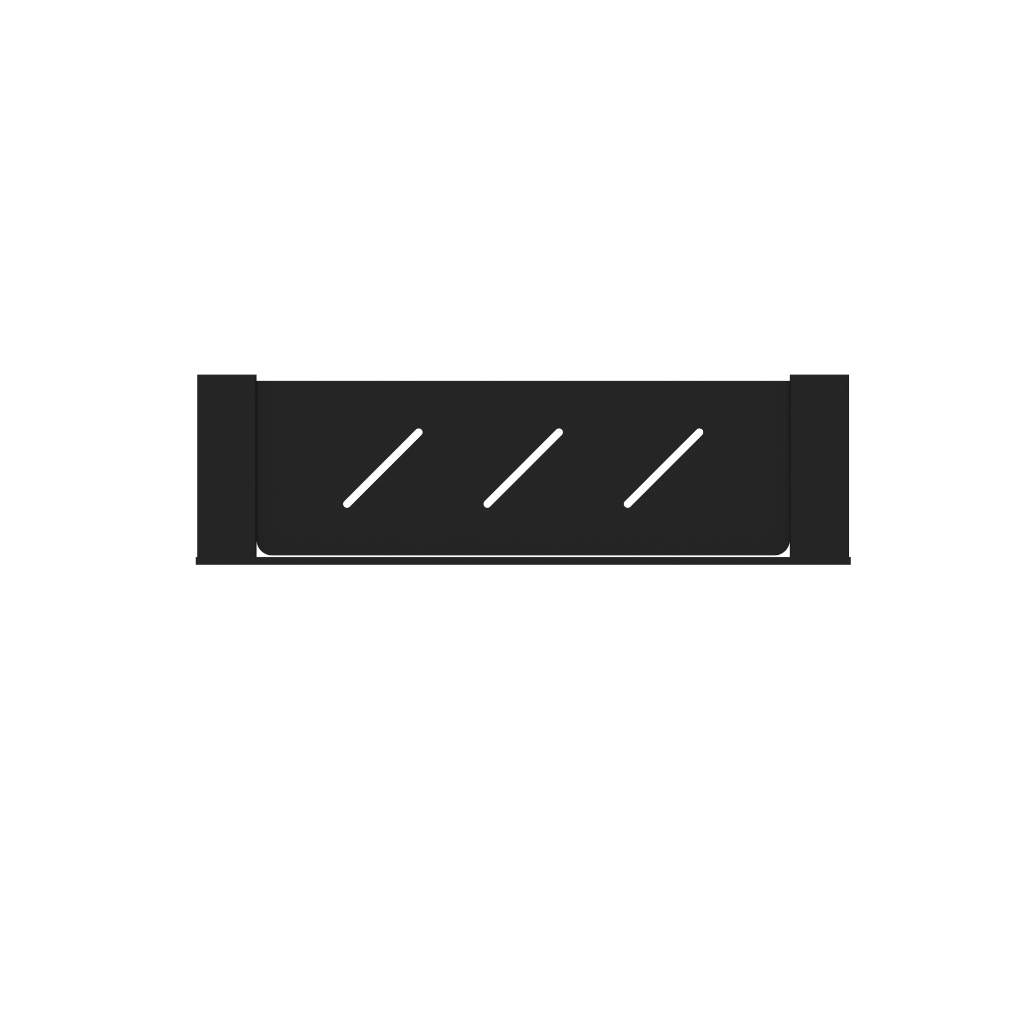 Nero Celia Metal Shelf Matte Black (NR4687AMB)