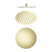 Nero 250mm Round Stainless Steel Shower Head 4 Star Rating Brushed Gold (NR507036BG)
