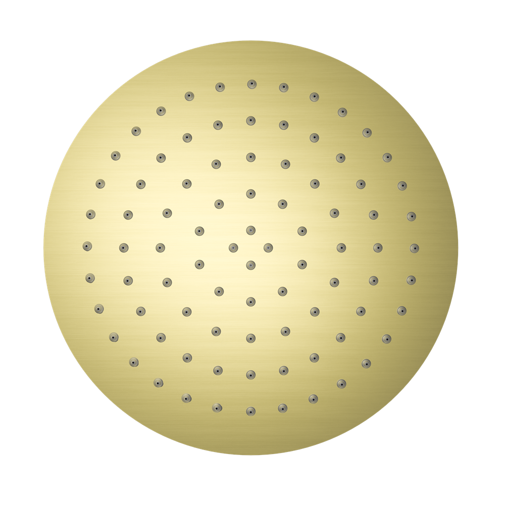 Nero 250mm Round Stainless Steel Shower Head 4 Star Rating Brushed Gold (NR507036BG)