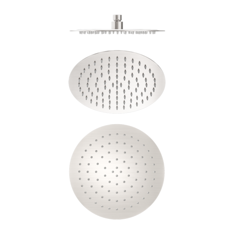 Nero 250mm Round Stainless Steel Shower Head 4 Star Rating Brushed Nickel (NR507036BN)