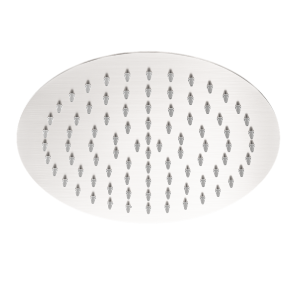 Nero 250mm Round Stainless Steel Shower Head 4 Star Rating Brushed Nickel (NR507036BN)