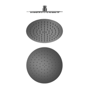 Nero 250mm Round Stainless Steel Shower Head 4 Star Rating Gun Metal  (NR507036GM)